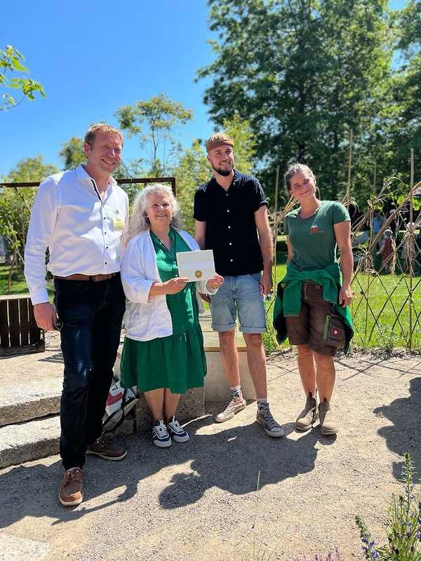 Lars Mirold, Mike und Robin, das gärtnerische Siegerteam